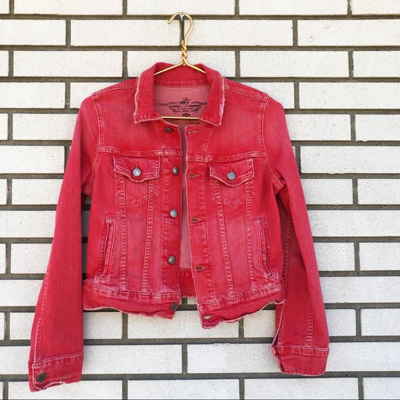 coral jean jacket